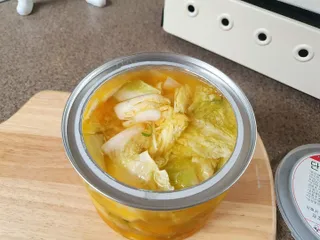 셰프애찬 단호박 백김치 1kg — 5점을 준 리뷰어가 2022년 10월 올린 사용 사진