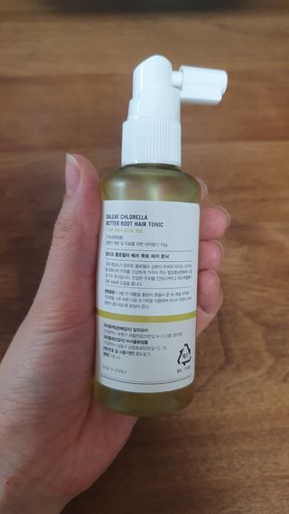 달리프 클로렐라 베러 루트 헤어토닉 100ml — 5점을 준 리뷰어가 2021년 4월 올린 사용 사진