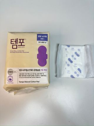 N[템포] 템포 패드 내추럴 순면 생리대 SET(중형 슬림 + 대형 + 라이너) — 5점을 준 리뷰어가 2024년 2월 올린 사용 사진