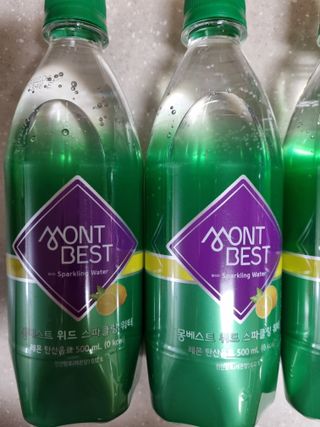 몽베스트 Montbest with Sparkling water Lemon OR Lime 20병(랜덤) — 5점을 준 리뷰어가 2021년 10월 올린 사용 사진
