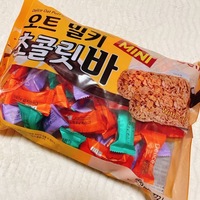 델리스 오트 밀키 초콜릿 바 리뷰 사진