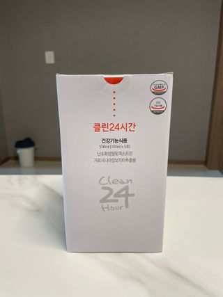 클린24시간 1BOX(5포) + 전용보틀(500ml) — 4.5점을 준 리뷰어가 2022년 7월 올린 사용 사진