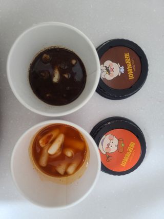 유비쿡 컵떡볶이 매운컵떡볶이2개/ 짜장컵떡볶이 2개  총 4개세트 — 5점을 준 리뷰어가 2021년 2월 올린 사용 사진