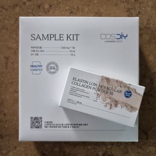 [유니자르] COSDIY  샘플 키트 + 엘라스틴 저분자 콜라겐 파우더 — 4.5점을 준 리뷰어가 2021년 11월 올린 사용 사진