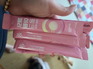 [인디닥터] 면역 생생 핑크 이뮨 젤리 — 5점을 준 리뷰어가 2022년 5월 올린 사용 사진