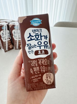[구매평]덴마크 소화가 잘되는 우유로 만든 초코, 190ml, 24개 — 5점을 준 리뷰어가 2025년 2월 올린 사용 사진