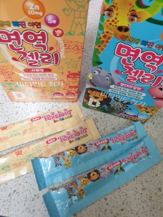 다나음 셀렌에 빠진 아연면역젤리 열대과일맛+사과맛 — 5점을 준 리뷰어가 2023년 1월 올린 사용 사진