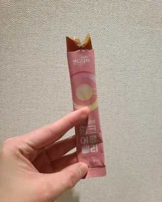 인디닥터 면역 생생 핑크 이뮨 젤리 + 타이탄 BCAA 프로틴 젤리스틱 — 5점을 준 리뷰어가 2022년 3월 올린 사용 사진
