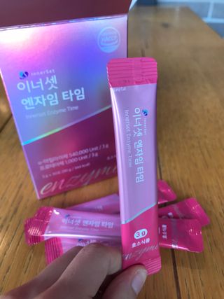 이너셋 엔자임 타임 1개월분, 3gX30포X1박스 곡물발효효소 유산균 — 5점을 준 리뷰어가 2023년 3월 올린 사용 사진