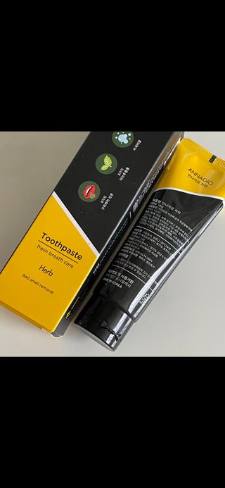 [지오클린] 안나지오 구취케어  기능성 치약 칫솔 세트 (칫솔 5 개+치약 100g 1 개 ) — 5점을 준 리뷰어가 2023년 7월 올린 사용 사진