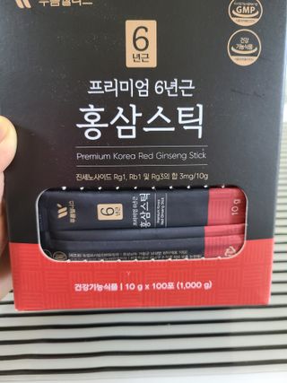 [푸름웰니스] 프리미엄 6년근 홍삼스틱 3mg x 100포 — 5점을 준 리뷰어가 2022년 3월 올린 사용 사진