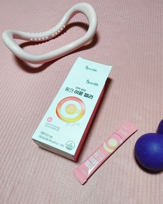 인디닥터 면역 생생 핑크 이뮨 젤리 + 타이탄 BCAA 프로틴 젤리스틱 — 4.5점을 준 리뷰어가 2022년 3월 올린 사용 사진