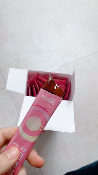 [인디닥터] 면역 생생 핑크 이뮨 젤리 — 5점을 준 리뷰어가 2022년 4월 올린 사용 사진