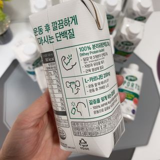 셀렉스스포츠 셀렉스 스포츠 웨이 프로틴 복숭아_ 330ml x 12팩 — 5점을 준 리뷰어가 2021년 3월 올린 사용 사진
