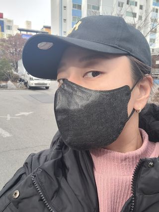 [케이퓨리] 케이퓨리 항균 구리마스크 15매 (대형/중형/키즈) — 5점을 준 리뷰어가 2022년 12월 올린 사용 사진