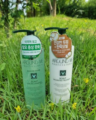 어라운드미 [어라운드 미] 탈모 증상 완화 스칼프 샴푸 + 두피 영양 공급 트리트먼트 — 5점을 준 리뷰어가 2021년 6월 올린 사용 사진