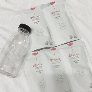 클린24시간 1BOX(5포) + 전용보틀(500ml) — 4.5점을 준 리뷰어가 2022년 8월 올린 사용 사진