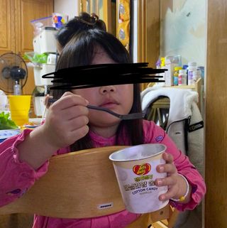 젤리벨리 솜사탕 2종-딸기치즈케이크, 바닐라 — 5점을 준 리뷰어가 2021년 12월 올린 사용 사진