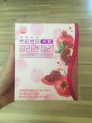 헬스업_쁘띠쁘띠석류콜라겐젤리_20g x 14포 — 5점을 준 리뷰어가 2021년 2월 올린 사용 사진