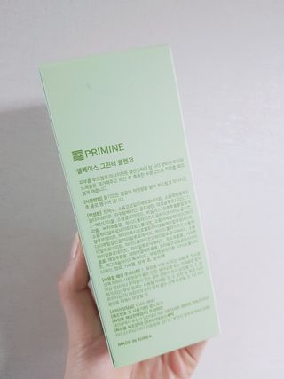 프리마인 메이크업과 들뜨는 각질까지 한방에 깐달걀로! 순하기까지한 셀베이스 그린티클렌저(200ml) — 5점을 준 리뷰어가 2023년 1월 올린 사용 사진