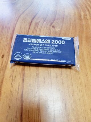 바른비타민 옵티엠에스엠2000 1박스 60포 관절 연골 복합건강기능식품 — 5점을 준 리뷰어가 2021년 6월 올린 사용 사진