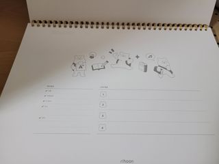 리훈 곰부 체크리스트+ 곰부 리무버블스티커 1장 — 5점을 준 리뷰어가 2021년 5월 올린 사용 사진