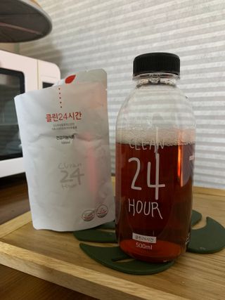 클린24시간 1BOX(5포) + 전용보틀(500ml) — 5점을 준 리뷰어가 2023년 3월 올린 사용 사진