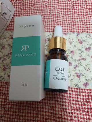 랑팡 EGF+FGF 10ppm 리포좀 앰플 원액 10ml — 3.5점을 준 리뷰어가 2021년 11월 올린 사용 사진