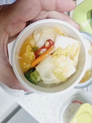 셰프애찬 단호박 백김치 1kg — 5점을 준 리뷰어가 2022년 10월 올린 사용 사진