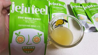 JEJUFEEL 풋풋한 제주담은 청귤에이드 — 5점을 준 리뷰어가 2022년 9월 올린 사용 사진