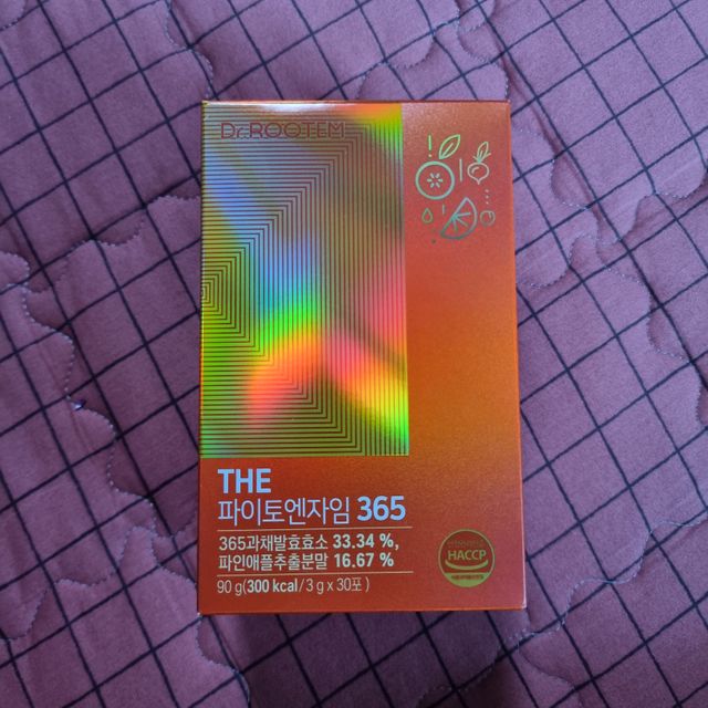 [닥터루템]맛있는 파인애플맛 과채효소 THE파이토엔자임365 1box (30포) 리뷰 사진