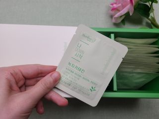 12월 15일 출시, 건강기능식품 브랜드 본리브 나 다운 시작 제품 3종 — 4점을 준 리뷰어가 2021년 2월 올린 사용 사진