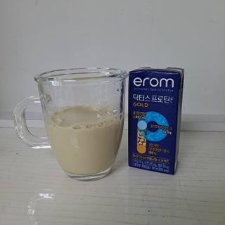 이롬 erom 닥터스 프로틴 골드 — 5점을 준 리뷰어가 2021년 4월 올린 사용 사진