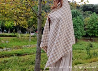 노르딕아일랜드 머플러 아이슬란드 체크 — 5점을 준 리뷰어가 2021년 10월 올린 사용 사진