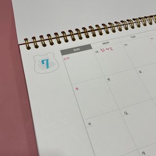 리훈 곰부 체크리스트+ 곰부 리무버블스티커 1장 — 5점을 준 리뷰어가 2021년 6월 올린 사용 사진