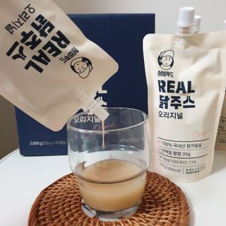 서비푸드 리얼 닭주스 오리지널 200g 1세트 10개입 — 1점을 준 리뷰어가 2022년 1월 올린 사용 사진