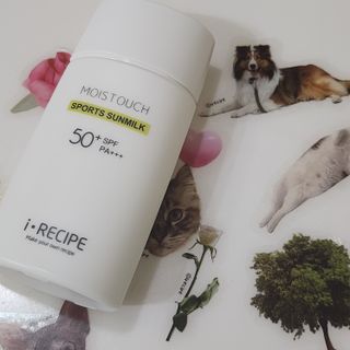 아이레시피 모이스트터치 스포츠 선밀크 50ml (SPF50+ PA+++) — 5점을 준 리뷰어가 2023년 6월 올린 사용 사진