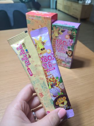 다나음 180도 칼슘젤리+아연면역젤리 — 5점을 준 리뷰어가 2021년 12월 올린 사용 사진