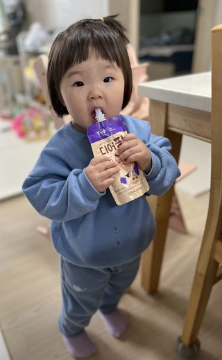 [몸엔용] 우리 아이 건강간식, 달콤한 녹용곤약젤리 디어팡 4종 — 5점을 준 리뷰어가 2022년 4월 올린 사용 사진