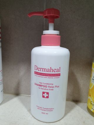더마힐 헤어 컨디셔닝 샴푸 500ml 3종 중 택1 — 5점을 준 리뷰어가 2021년 4월 올린 사용 사진