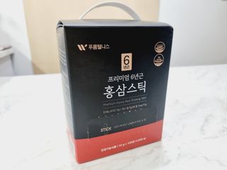 [푸름웰니스] 프리미엄 6년근 홍삼스틱 3mg x 100포 — 5점을 준 리뷰어가 2022년 3월 올린 사용 사진