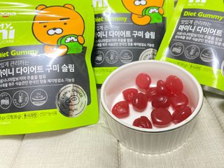 일동제약 마이니 마이니 다이어트 구미 슬림 — 5점을 준 리뷰어가 2021년 2월 올린 사용 사진