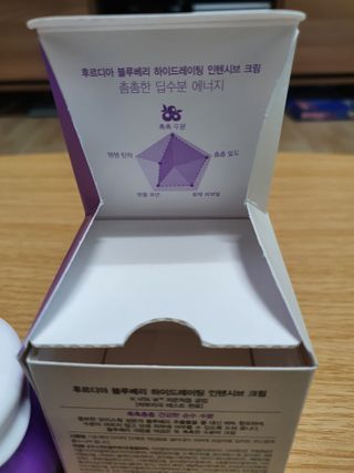 [후르디아] 72시간 블루베리 속살 수분크림 — 4점을 준 리뷰어가 2021년 2월 올린 사용 사진