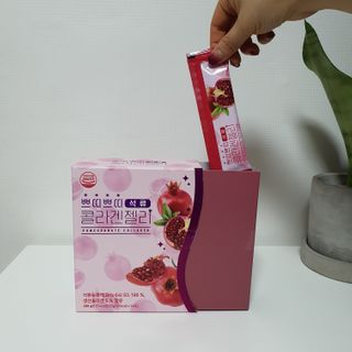 헬스업_쁘띠쁘띠석류콜라겐젤리_20g x 14포 — 5점을 준 리뷰어가 2021년 2월 올린 사용 사진