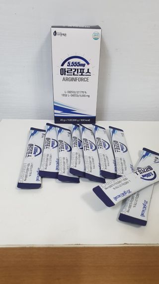 자연에온 아르긴포스 L-아르기닌 5555mg 스틱 15개입 1박스 — 5점을 준 리뷰어가 2021년 4월 올린 사용 사진