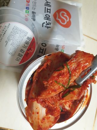 셰프애찬 알배기 겉절이 김치 1kg — 4.5점을 준 리뷰어가 2022년 9월 올린 사용 사진
