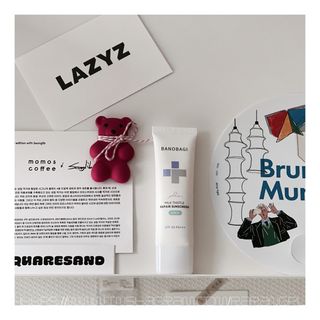 바노바기 코스메틱 바노바기 밀크씨슬 리페어 시카 폼 클렌저 플러스 120ml + 선스크린 플러스 50ml — 5점을 준 리뷰어가 2023년 8월 올린 사용 사진