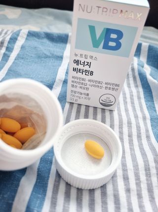 뉴트립맥스(NUTRIPMAX) 뉴트립맥스 에너지 비타민B 700mg 30정 1개월분 고함량 비타민 — 5점을 준 리뷰어가 2021년 7월 올린 사용 사진