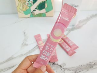 [인디닥터] 면역 생생 핑크 이뮨 젤리 — 5점을 준 리뷰어가 2022년 5월 올린 사용 사진