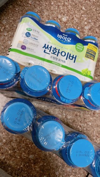 LIVE 매일바이오 썬화이버 드링킹 요거트 — 5점을 준 리뷰어가 2022년 8월 올린 사용 사진